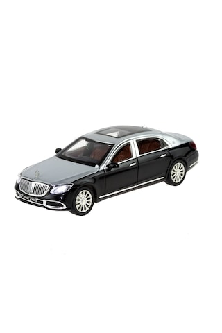 1:24 Ölçek Die-cast Model Metal Araba Süper Sedan Gri Işıklı