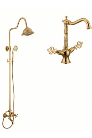 Osmanlı Nostalji Serisi Gold Duş Seti Antik