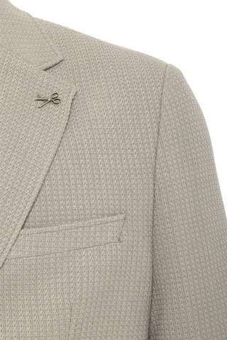 Süvari Haki Slim Fit Desenli Mono Yaka 6 Drop Ceket