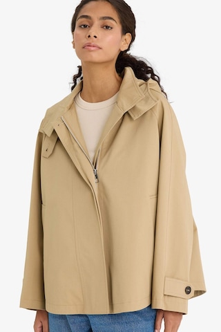 Defacto Regular Fit Kapüşonlu Fermuarlı Trençkot E8584ax25aubg501 Bej