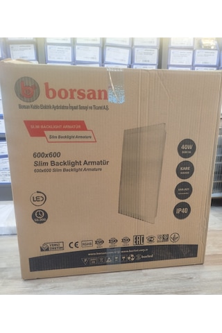 60x60cm 36w Backlight Panel Led Armatür 3 Fonksiyonlu 3000k-4000k-6500k Borled Borsan 6lı Paket Beyaz