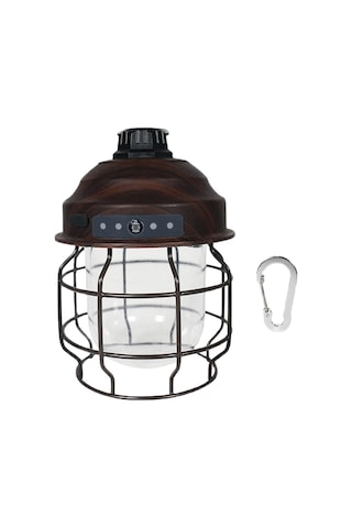 Homyl Led Fener Taşınabilir Işık Şarj Ahşap-tahıl Ahşap Tahıl Kahverengi