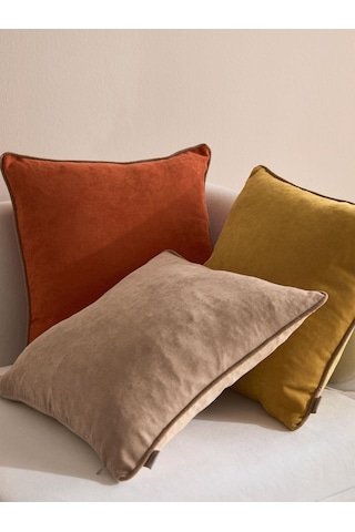 Terracoya 3'lü Kırlent Kılıf Seti Kahverengi