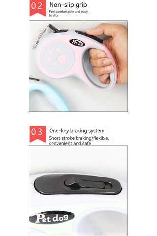 Soulader Tek Tıklamayla Kilitlenebilir Otomatik Geri Sarımlı Köpek Tasma Kayışı, Yürüyüş Ve Eğitim İpi, Küçük Orta Büyük Irklar İçin Uzayabilir Tasmalar