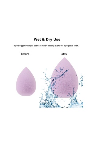 Teltree "6'li Set Nemli/kuru Fondöten Süngeri - Mini Makyaj Süngerleri İle Kusursuz Fondöten Ve Allık Uygulaması"