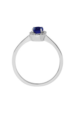 Sirius Pırlanta Ve Oval Safir Taşlı Yüzük 0805R0015