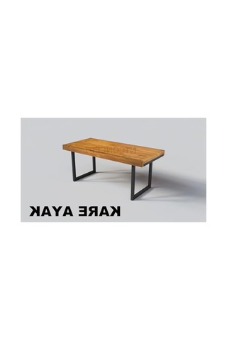 Doğal Ahşap Yemek Masası, 85 X 120 Cm Ölçülerinde Açık Ceviz