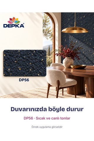 Depka Pamuk Sıva Dp56 2 Kg 7-8 M² İpek Sıva Alternatifi Isı Ve Ses Yalıtımlı Dekoratif Sıva