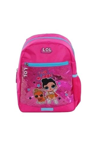 Surprise Anaokul Çantası + Çift Gözlü Kalemlik Lisanslı Aluminyum Matara Suluk 500ml 2 Pembe