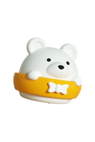 Fastbuy Sevimli Ayı Şekilli Led Duvar Lambası, Uzaktan Kumandalı, Beyaz Beyaz