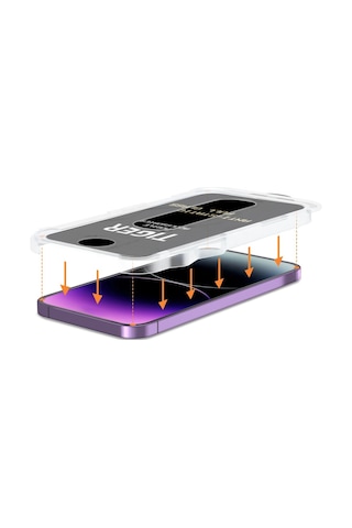 Apple Uyumlu iPhone 14 Pro Max Kolay Uygulama Aparatlı 5d Magic Box Hayalet Privacy Cam Ekran Koruyucu