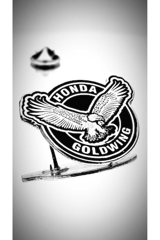 Yörük Tasarım Kartal Honda Goldwing Motorcu Rozet Gümüş