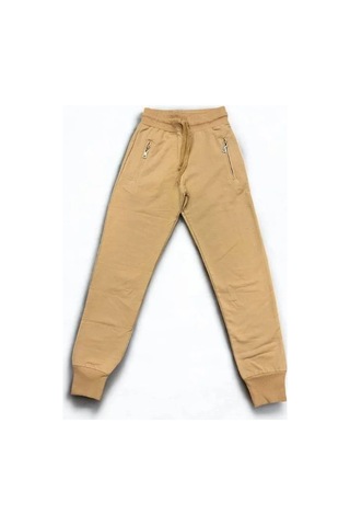 Çocuk Beli Paçası Lastikli Eşofman Alt-14846 Bej
