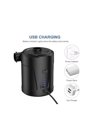 Joyjadehub Jmsstore Elektrikli Hava Pompası 5000mah Dahili Pil 3