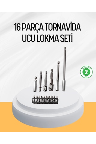 Ceylan Adam Ergonomik 16 Parça Bits Tornavida Uç Ve Adaptör Seti