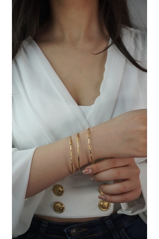 22 Ayar Altın Yatırımlık Ajda Bilezik 10 Gr