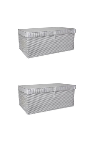 2 Adet-Kapaklı Çok Amaçlı Düzenleyici Hurç, Kutu Mega