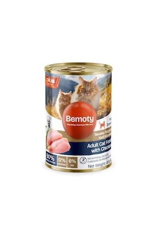Bemoty Karışık Lezzetler Yetişkin Kedi Konservesi 6 x 415 G