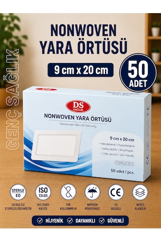 Ds Sağlık Nonwoven Yara Örtüsü 9cm 20 50'li