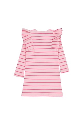Civil Girls Çizgili 6-9 Yaş Elbise - Pembe