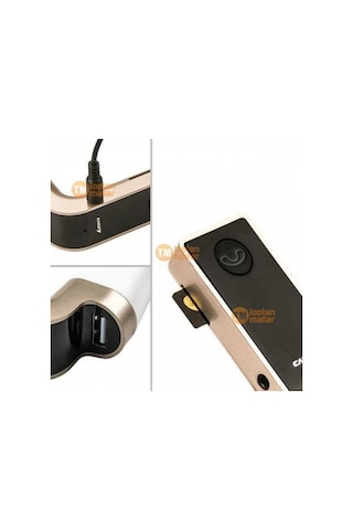 Oto Çakmaklık Araç Kiti Fm Transmitter Bluetooth Kablosuz Usb Mp3 N11.320