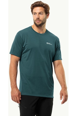 Jack Wolfskin Vonnan S/s T M Erkek T-shirt-28381-koyu Yeşil Koyu Yeşil