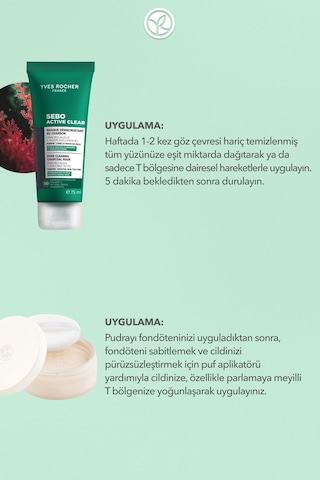 Yves Rocher 2'li Set- Kömür Maske 75 Ml & Toz Pudra 8.5 G