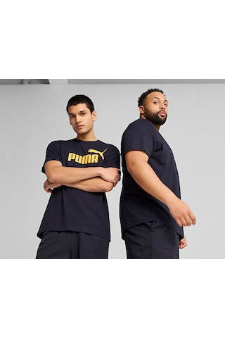 Puma ESS No. 1 Logo Tee Unisex Lacivert Tişört