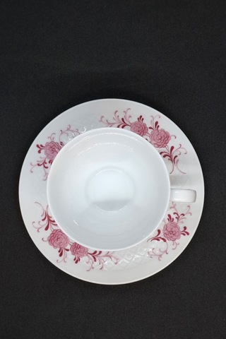 Seltmann Weiden Pembe Çiçekli Vintage Çay Fincanı 2 Parça 210 Ml Pembe