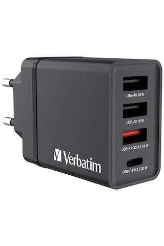 Verbatım CHR-30EU1 USB 49700 30 W Şarj Cihazı Siyah