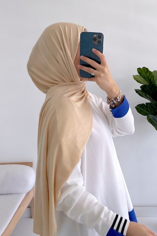 Ka Hijab Penye Şal - Bej