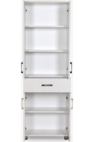 Çok Amaçlı Dolap Beyaz 180 CMHard Parlak Suntalem El Yapım Beyaz