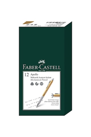 Faber-Castell Apollo 0.5 mm Versatil Kalem, Metalik Gold,Ergonomik Tutuş, Yaylı Uç, Şık Tasarım