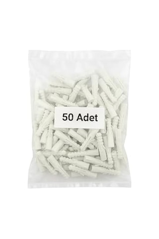 Plastik Dübel Seti, Duvar, Beton, Tuğla, Alçıpan Uyumlu, Genleşen Esnek Yapı, Kolay Vida Montajı, Tırnaklı Tip,