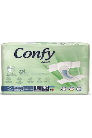 Confy Adult Yetişkin Bez Straıght Large Jumbo 30 Adet