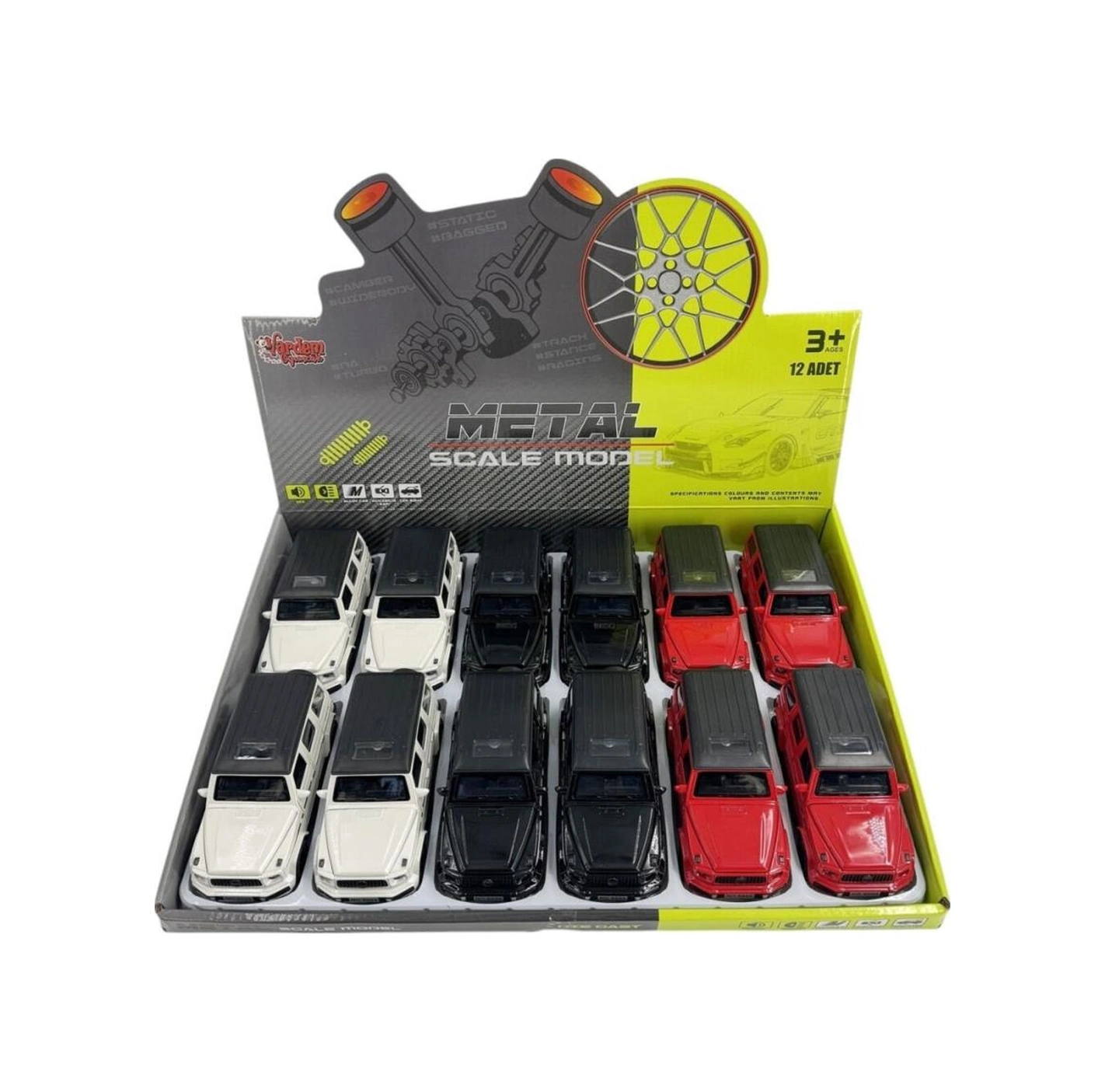 Km-3271d Vardem Çek Bırak Işıklı Ve Sesli Model Mrs Metal Araba 1:24 Adet Fiyatıdr Beyaz