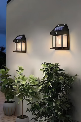 Mobee 2025 Model Yeni Suya Dayanıklı Hareket Sensörlü Güneş Enerjili Solar Led Dış Mekan Bahçe Lambası