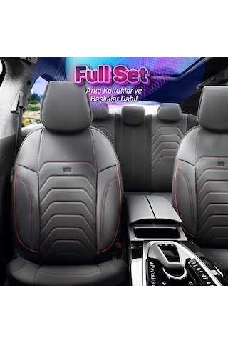 Otom Core Design Premium Deri Ekstra Destekli Oto Koltuk Kılıfı 550899954
