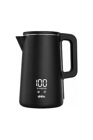 1.8l 1500w Plastik Kapak - Dokunmatik Ekran Dijital Kettle Su Isıtıcısı Kablosuz Kullanım Sk-8042 Bx40