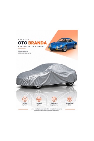 Renault Alpine 1971-1985 Coupe Uyumlu Araba Brandası Oto Branda Araba Örtüsü Araç Çadırı