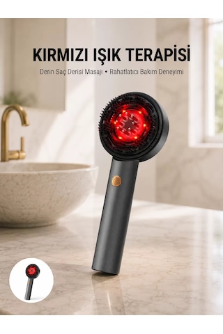 Saç Büyüme Destekleyici Elektrikli Masaj Tarak Yağ Aplikatörlü Ye