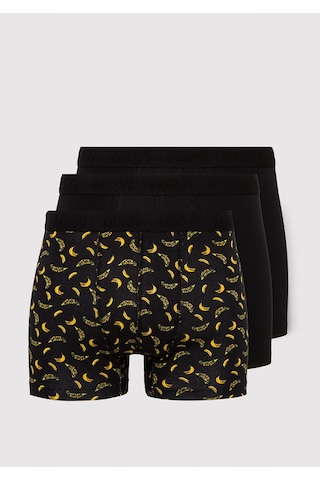 Mavi - 3lü Baskılı Siyah Boxer 0911910-900 Siyah