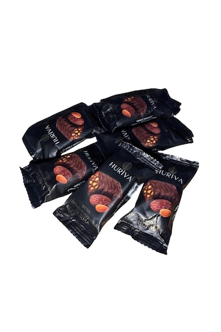 Huriva Bitter Çikolatalı Bademli Hurma Barı 500 G