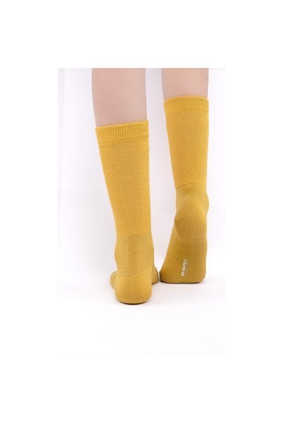 Mısırlı Kadın %10 Gümüş Madeni İçerikli Sarı Soket Çorap M 78000 S Sarı