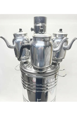 25 Litre Büyük Semaver 3 Demlik Koyma Yerli