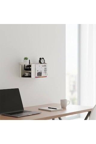 Kutu Duvar Tipi Kablo Düzenleyici Organizer Sağlam Plastik Şık Modem Saklama Kutusu 25 X 15 X 6 Cm Çok Renkli