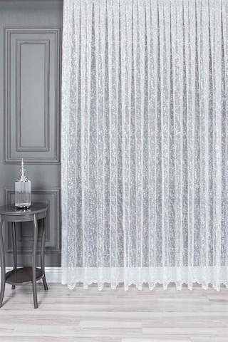 Evdepo Home Kullanıma Hazır Örme Tül Perde (540780190)