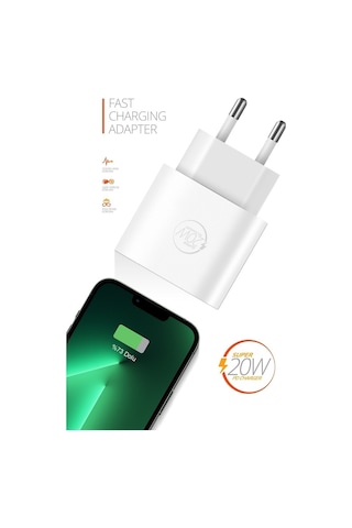 20W Type C Giriş Hızlı Şarj Başlığı Rx20