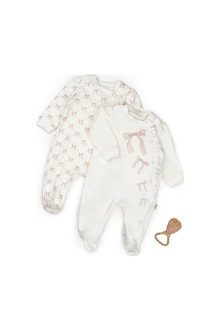 Babycosy Organic Wear Bebek 2li Tulum %100 Organik Pamuk , Bebek - Yenidoğan- Csy8148 Powder