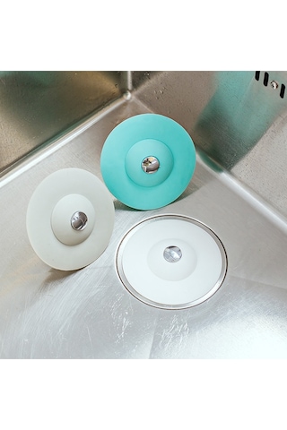 Thentech Banyo Lavobo Gider Mutfak Evye Tıkayıcı Süzgeci Beyaz
